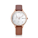 REBIRTH RE086 Starry Sky Women Wrist Watch Rose Gold Case Quartz Watch