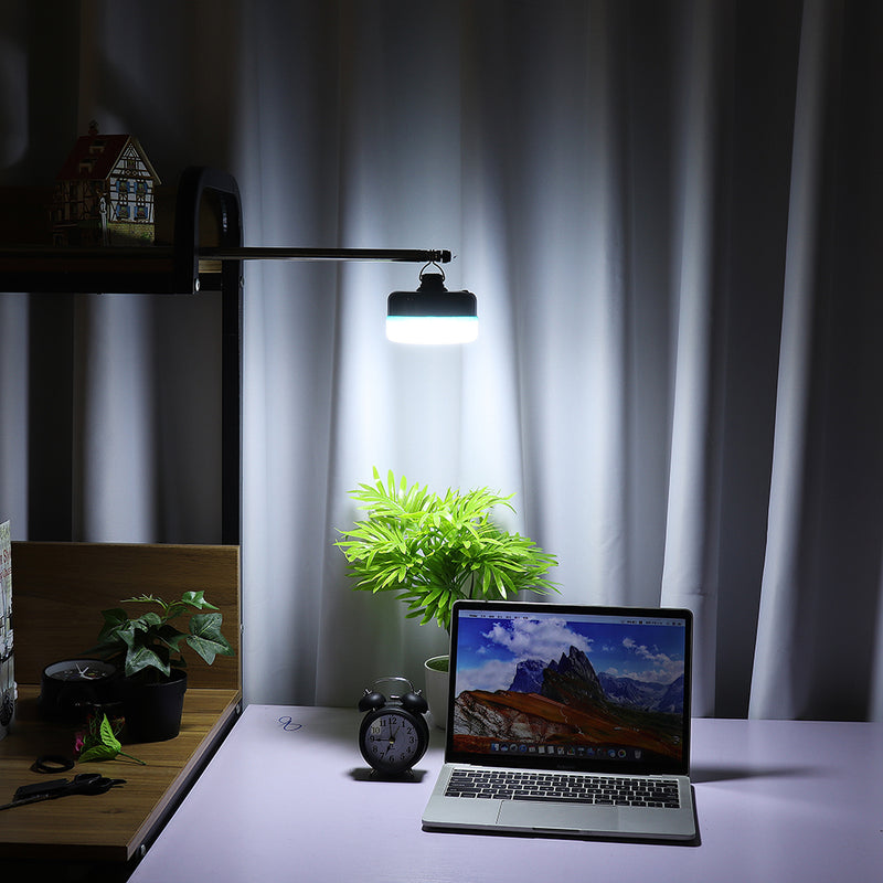 LUSTREON 36W 60 LED USB Rechargeable Camping Light Bulb Portable Magnet Emergency Lamp for Outdoor