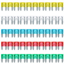50 Pcs 10A To 30A Mini Size Auto Insurance Tablets Fuse Kit Car Insurance Tablets Blade