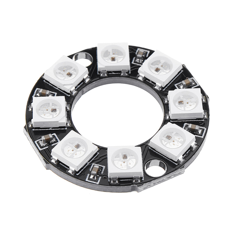 10pcs 8-bit WS2812 5050 RGB LED Intelligent Full Color RGB Light Ring Development Board For