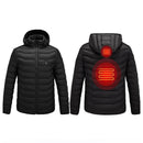 Men's USB Electric Heating Coat 3 Temperature Infrared Heated Waterproof Winter Thermal Warm Jacket Coats