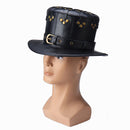 Steampunk Leather Hat Plague Doctor Black Cap Carnaval Festivals Party Halloween