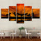 5PCS Large Huge Modern Wall Art Oil Painting Picture Print Unframed Home Decor Wall Sticker