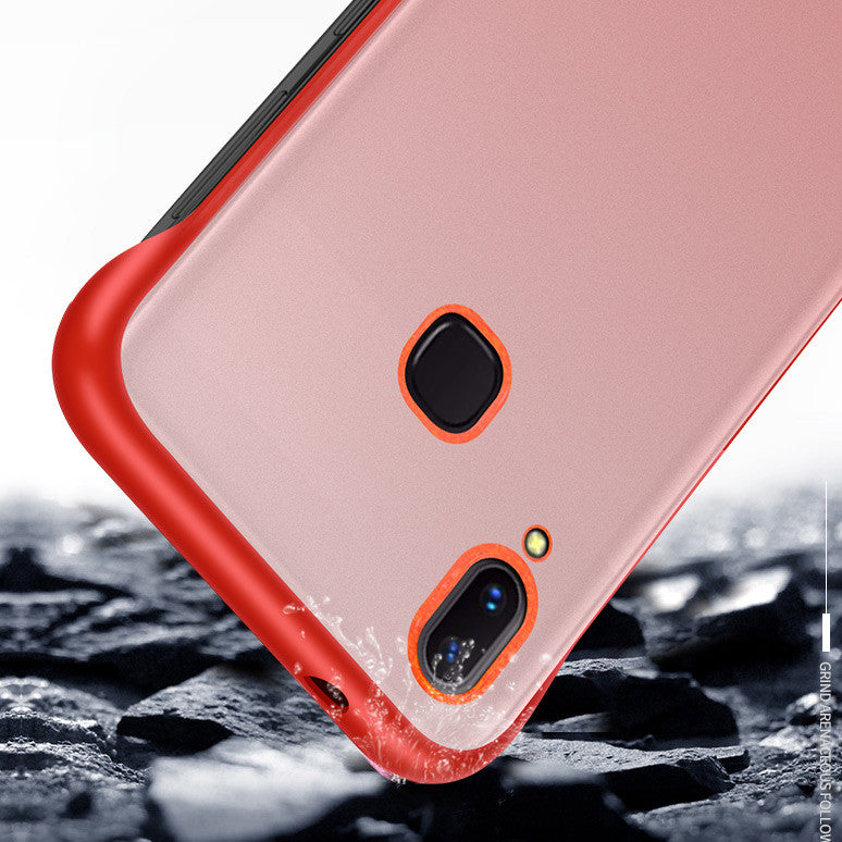 Bakeey Transparent Ultra Thin Anti Fall Matte Hard PC&Soft Edge With Finger Ring Protective Case For Xiaomi Redmi Note 7