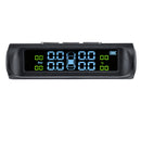 Wireless Solar TPMS Car Tire Pressure Monitor System + 4 External Sensors 0-5 Bar