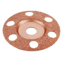 Drillpro 4-1/2 Inch See Through Wood Carving Disc Tungsten Carbide Coating Shaping Disc for Angle Grinder