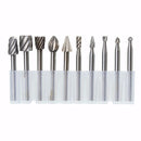 Drillpro RB2 10pcs HSS Router Bit Burr For Dremel and Rotary Engraving Wood Working Tool