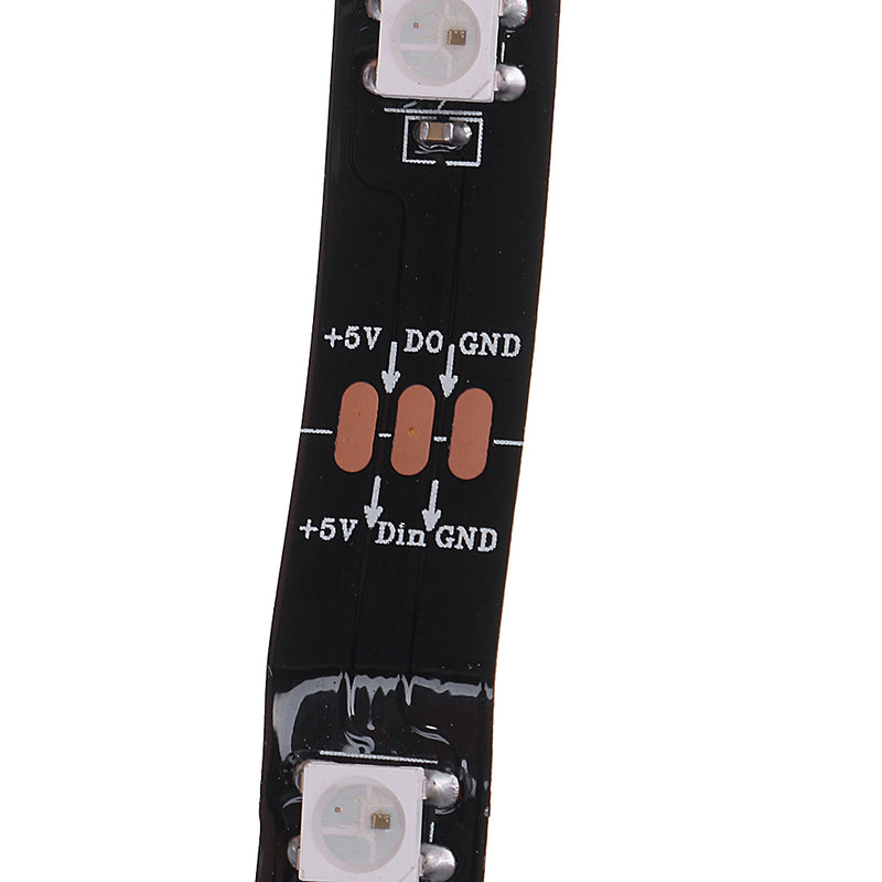 Non-waterproof 1M 2M WS2812B RGB Color LED Strip Light + SP105E 200 Modes APP Bluetooth Controller DC5-24V