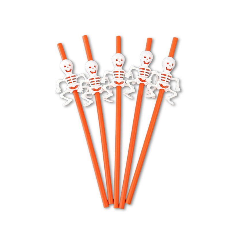 Halloween Pumpkin Straw Ghost Straws Halloween Decoration Straws Halloween Party Supplies Halloween Decorations