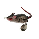 Y118 5cm 10.5g 3D Eyes Soft Mouse Bait Bells Sound Fishing Lure Frog Silicon Artificial Bait