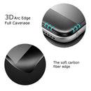 ENKAY Anti Spy 3D Arc Edge 0.26mm 9H Carbon Fiber Tempered Glass Screen Protector for iPhone 7 Plus