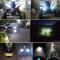 CNSUNNYLIGHT 2pcs 9V-85V 12V 1000Lm Super Bright Motorcycle LED Headlights Waterproof Lamp Scooter Spotlight 6500K White Work Car Fog Spot Lights
