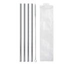 Reusable Straw Stainless Steel Straws Reusable Metal Drinking Straws with Cleaning Brushes Pouch