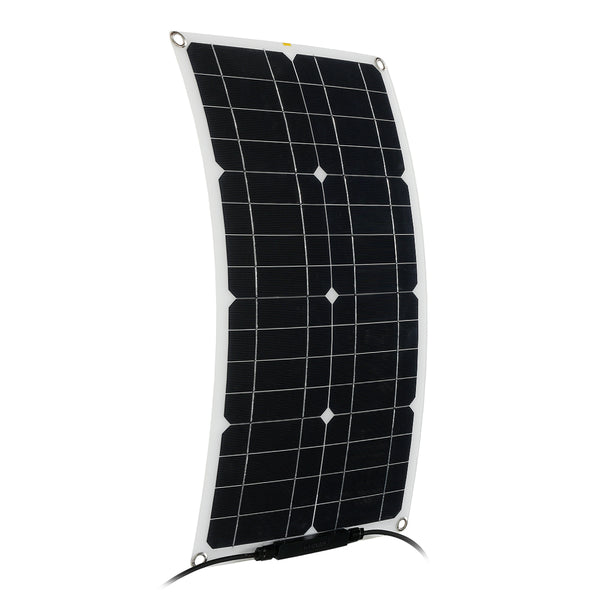 60W 12V Semi-flexible Solar Panels Kit MC4 Connector Solar Power Panel For Home Camp Waterproof