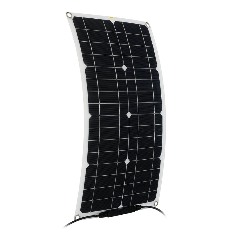 60W 12V Semi-flexible Solar Panels Kit MC4 Connector Solar Power Panel For Home Camp Waterproof