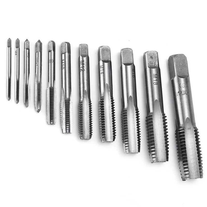 2pcs M3-M20 High Speed HSS Straight Thread Tap Screw Tap Metric Hand Tap