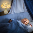 20cm 3D Mushroom Night Light Touch Control 2 Colors USB Rechargeable Table Lamp for Home Decoration