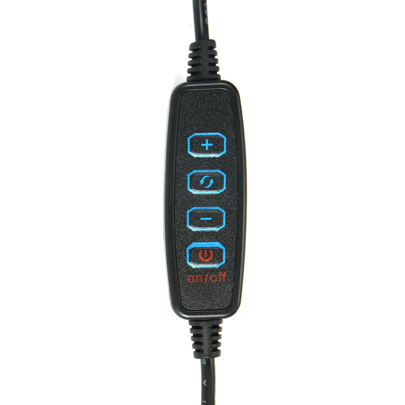 5X Magnifier Magnifying Glass LED Large Lens Lighted Lamp Top Desk with Clamp