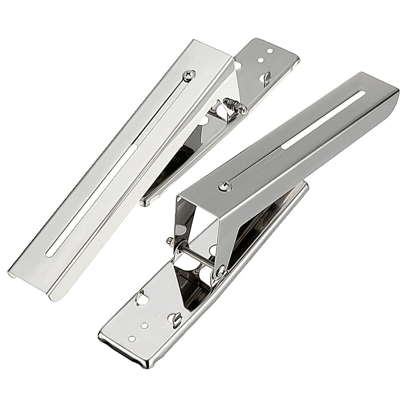 304 Stainless Steel Microwave Oven Rack Retrackable Foldable Wall Mounted Stand Kitchen Storage Rack Bracket With Two Removable Hooks