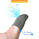 Bakeey 1 Pair Breathable Game Controller Finger Touch Screen Gloves Sweat Proof Gaming Finger Gloves Non-Scratch Sleeve Sensitive Nylon Mobile Touch for PUBG Mobile Game