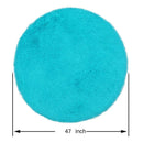 Round Fluffy Rugs Anti-Skid Shaggy Area Room Home Bedroom Carpet Floor Yoga Mats
