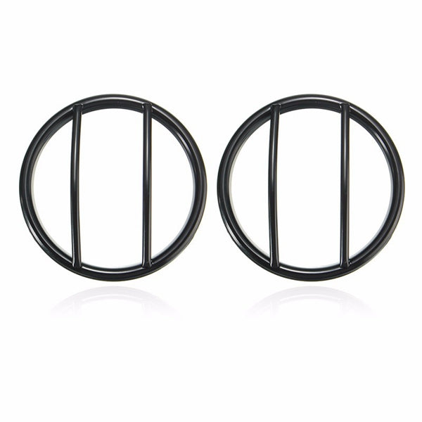 2pcs Turn Signal Light Cover GrillE-mounted For Jeep Wrangler JK 2007-2015