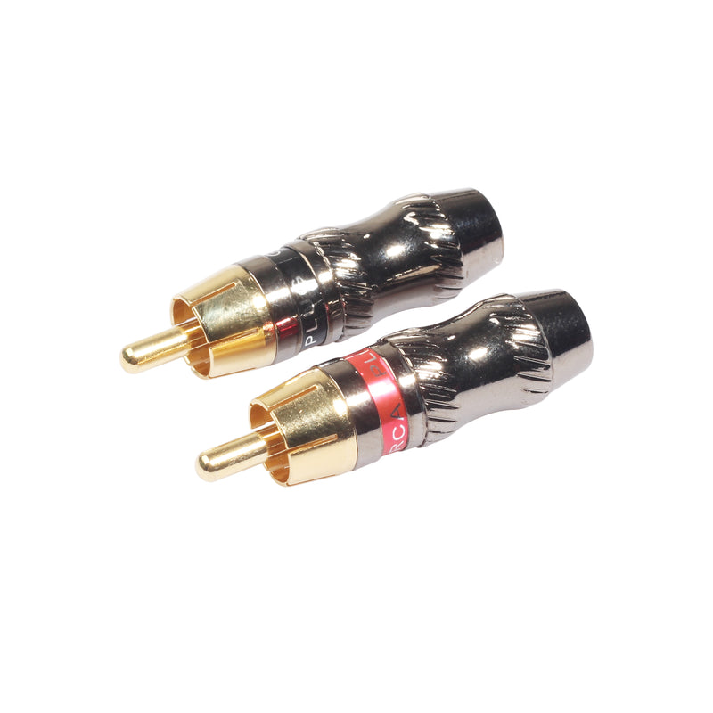 REXLIS Gold-Plated RCA Male Soldering Plug TR026 HIFI Audio Cable RCA Male Video  Audio Connector For Cable