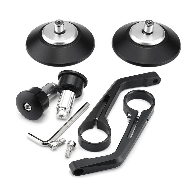 7/8inch Round Handlebar Rearview Mirrors Universal Motorcycle Handle Bar End Cafe Racer