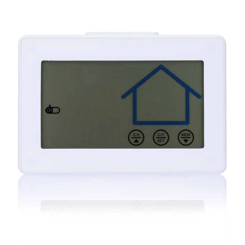 Wireless Weather Station Indoor Outdoor Thermometer Digital Hygrometer Temperature and Humidity Monitor Timer Date Backlight w/ Wireless Sensor