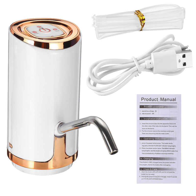 Auto USB Portable Wireless Electric Pump Dispenser Drinking Switch Spigot Gallon Water Bottle