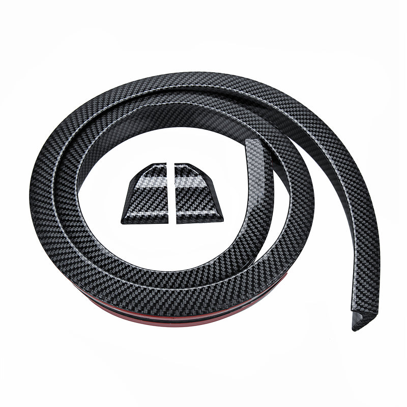 4.9ft Universal Carbon Fiber Car Rear Roof Trunk Spoiler Wing Lip Sticker