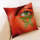 Honana BX The 2018 World Cup Cotton Linen Cushion Pillow Case Eye National Flag Pillow Cover