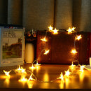 KCASA 3M 30 LED Frosting Star String Lights LED Fairy Lights for Festival Christmas Halloween