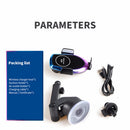 Bakeey 15W Qi Wireless Charger Infrared Induction Clamp Dashboard Air Vent Car Phone Holder For 4.0-6.5 Inch Smart Phone