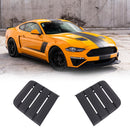 Black Hood Vent Heat Extractors Cover For 2018-2019 Ford Mustang 422083