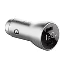BULL GNV-USCD1180 Digital Display 5V 3.6A Metal Dual USB Dual Interface Car Charger