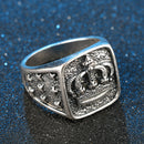 European And American Explosion Crown Retro Ring