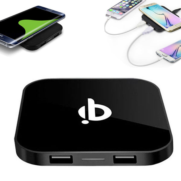 Bakeey Q8 Universal Dual USB Qi Wireless Charger Pad For Samsung Galaxy S8 S7 Note 8