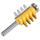 Drillpro 8mm Shank Rail Reversible Finger Joint Glue Router Bit Cone Tenon Woodwork Wood Cutter