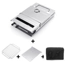 Stainless Steel Square Folding Portable Barbecue BBQ Grill Stove Compact Charcoal Outdoor Camping Cooker
