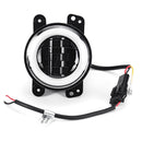 2Pcs 4'' 30W 6LED 6000K 1500LM 10-32V IP67 Round LED Headlights Fog Light Driving Lamps Hi/Low Beam DRL For Jeep Wrangler