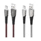 BOROFONE BU15 3A LED Night Light 1.2M Nylon Fast Charging Type-C Data Cable for Xiaomi Redmi Note8 for Samsung S10+ HUAWEI P30Pro