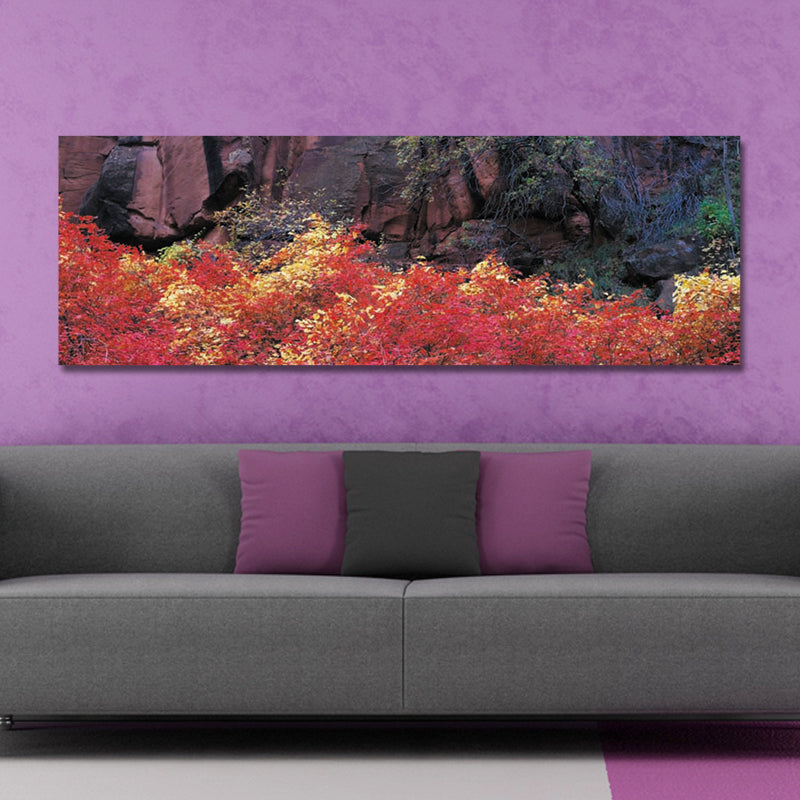 DYC 10419 Single Spray Oil Paintings Photography Maple Leaf Landscape Painting WallArt For Home Decoration