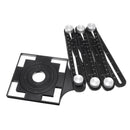 Adjustable Six Fold Tool Ruler Drill Guide Opening Ceramic Tile Hole Locator Set Universal Hole Punch 25/40/45/55/75mm Drill Guide Set