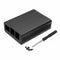 Black/Red Aluminum Alloy Protective Enclosure Case For Raspberry Pi 3 Model B+(plus)