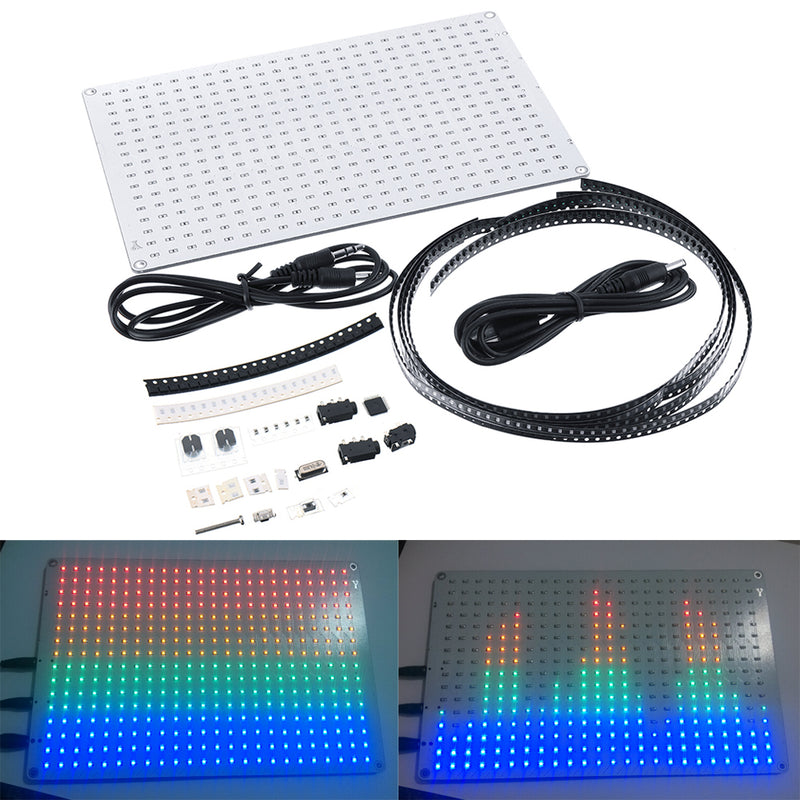 24x16 384 LED Dot Matrix TTF Audio Spectrum Flashing According to Input Sound DIY Electronic Kit