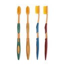4 X Bamboo Charcoal Nano Toothbrush Fine Soft Bristle Antibacterial Toothbrush