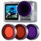 Ulanzi OA-9 Purple Red Magenta Dive Lens Filter Kit for DJI Osmo Action Sports Camera