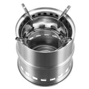 IPRee Portable Wood Stove Backpacking Camp Picnic Burning Furnace Cooker