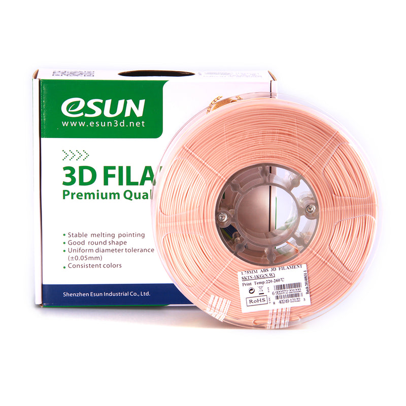 eSUN ABS Filament Green/Black/Gold/Red/Yellow/Skin Color/Blue 1.75mm 1KG/Roll 3D Printer Filament
